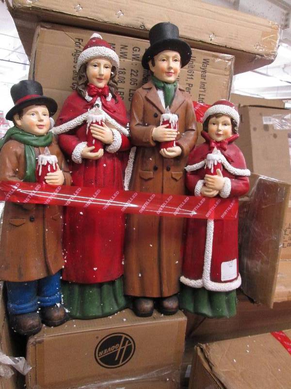 lot 28 image: Holiday Carolers open box Retail $9...
