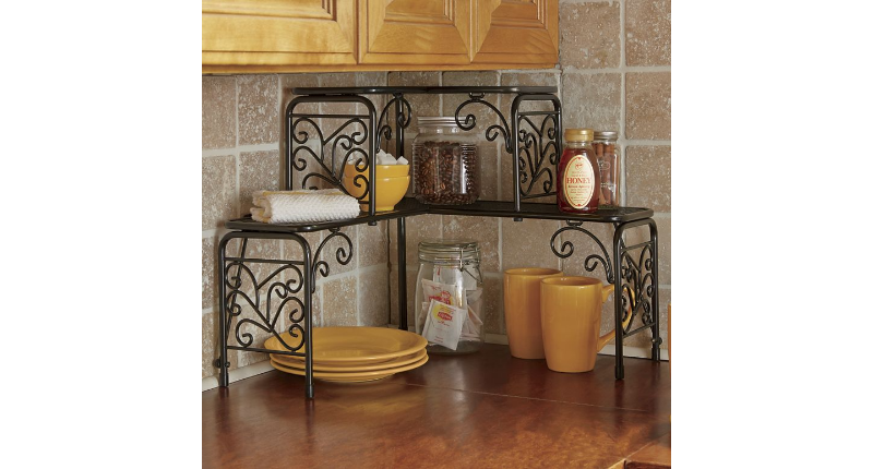 lot 57 image: Scroll Corner Shelf open box Retail...