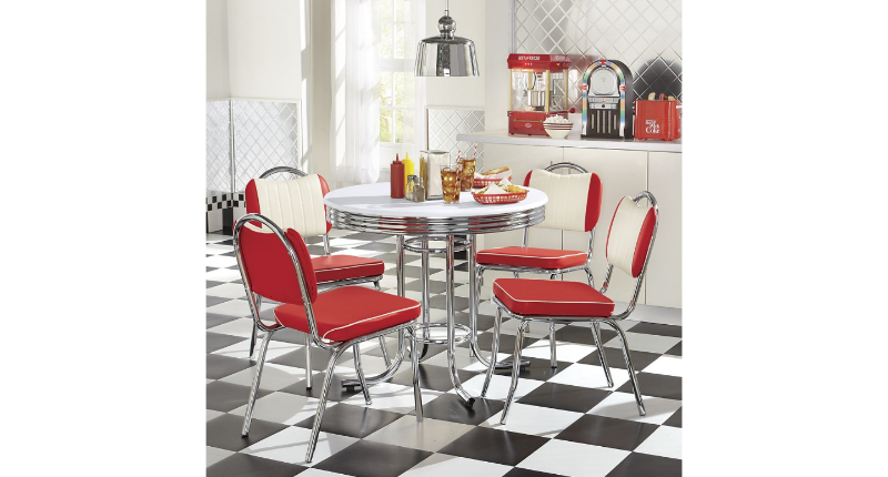lot 131 image: Retro Dining Table open box Retail ...