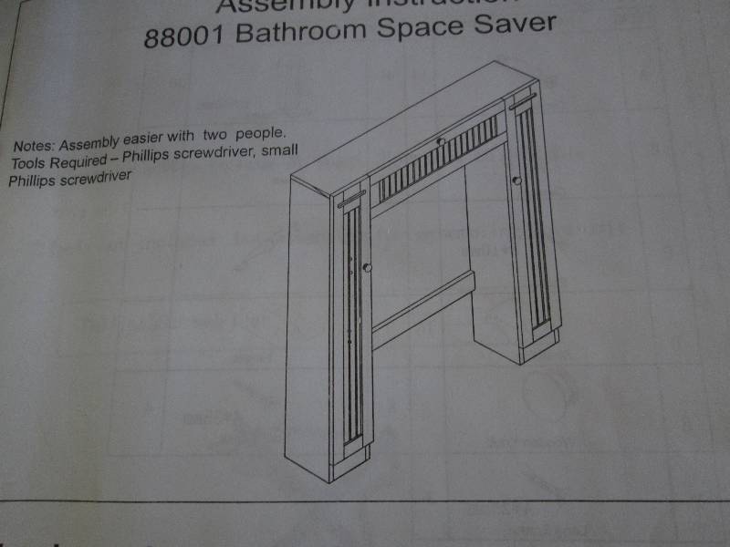 lot 83 image: White Bath Space Saver  open box, A...
