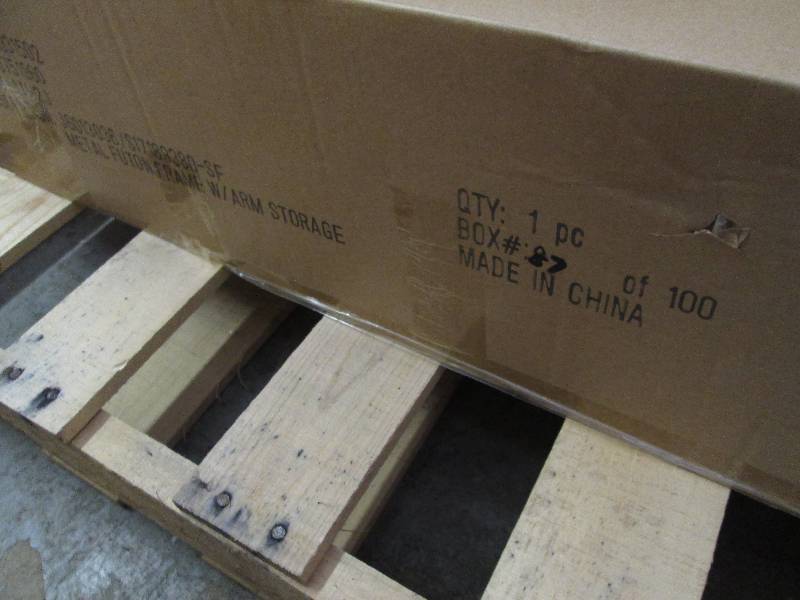 lot 89 image: Metal Futon Frame open box Retail $...