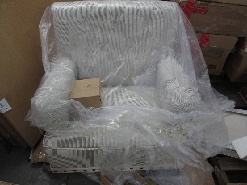 lot 94 image: Tufted Accent Chair open box Retail...