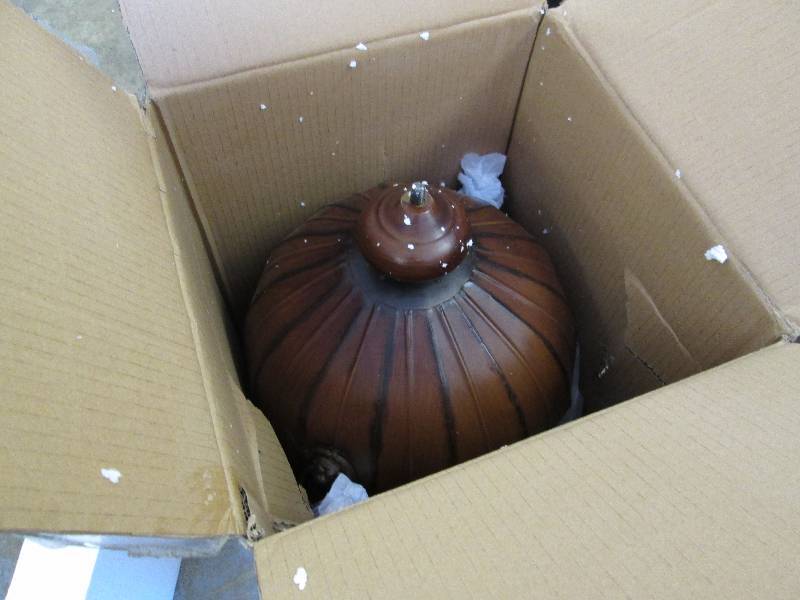 lot 95 image: Ribbed Fluted Planter open box Reta...