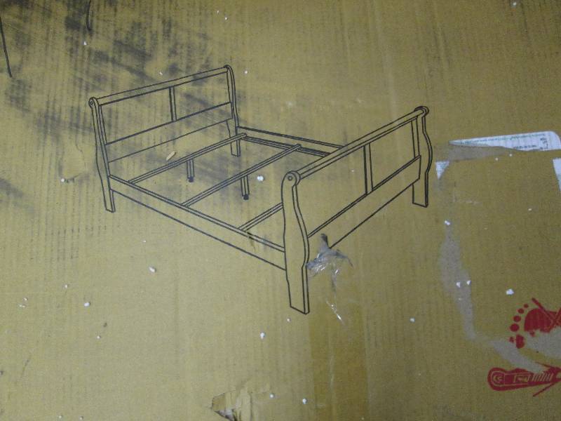 lot 135 image: Timeless Design Bed Queen Black ope...