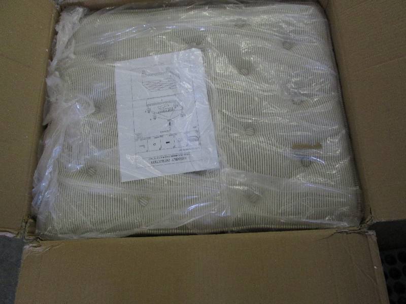 lot 183 image: Nailhead Ottoman open box retail $1...
