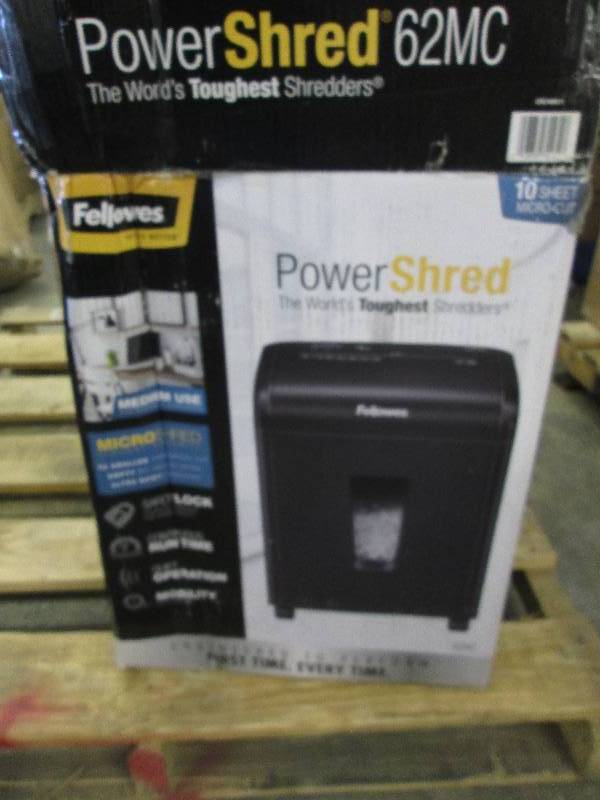 lot 214 image: Fellowes 62MC 10-Sheet Micro-Cut Ho...