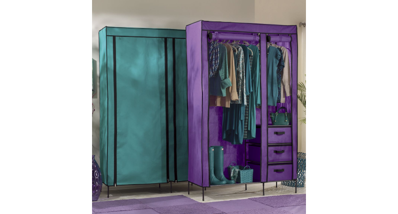 lot 46 image: Colorful Storage Wardrobe open box,...