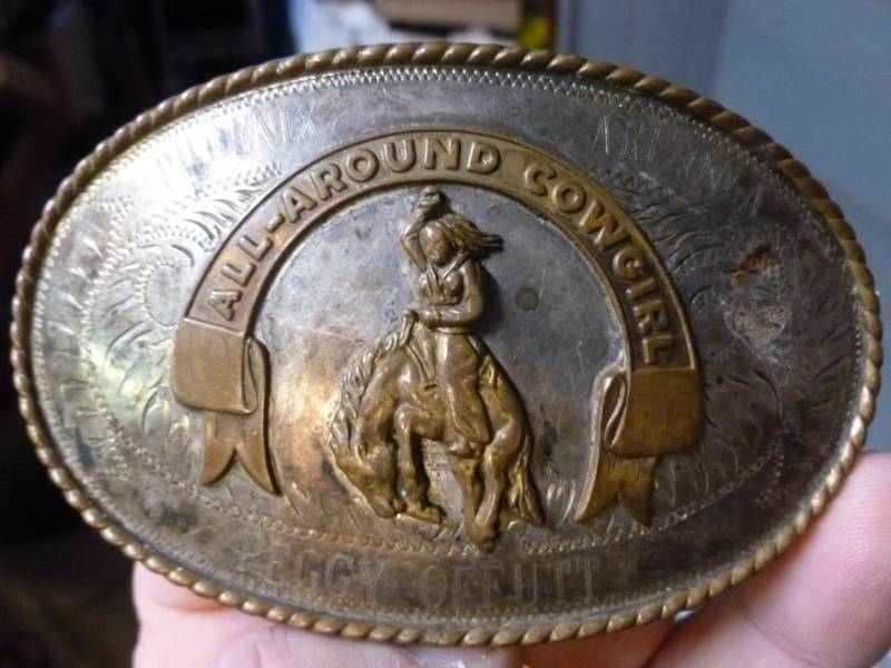 lot 1 image: Sterling Silver Belt Buckle