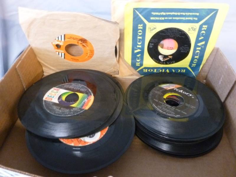 lot 74 image: Collectible 45s Records