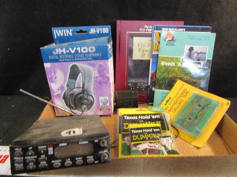 HeadPhpones,Huntingfishing Books, Texas Holdem For Dummies, Scanner