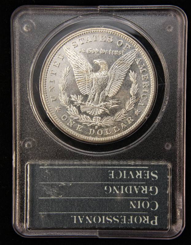lot 02 image: 1881-S MORGAN SILVER DOLLAR PCGS MS64
