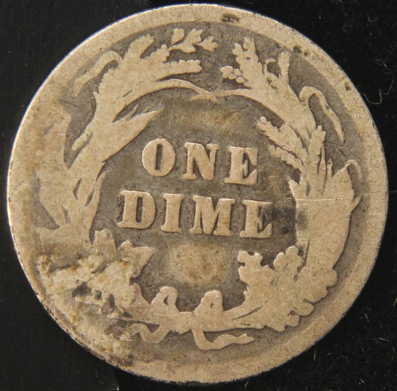 lot 35 image: 1893 BARBER SILVER DIME