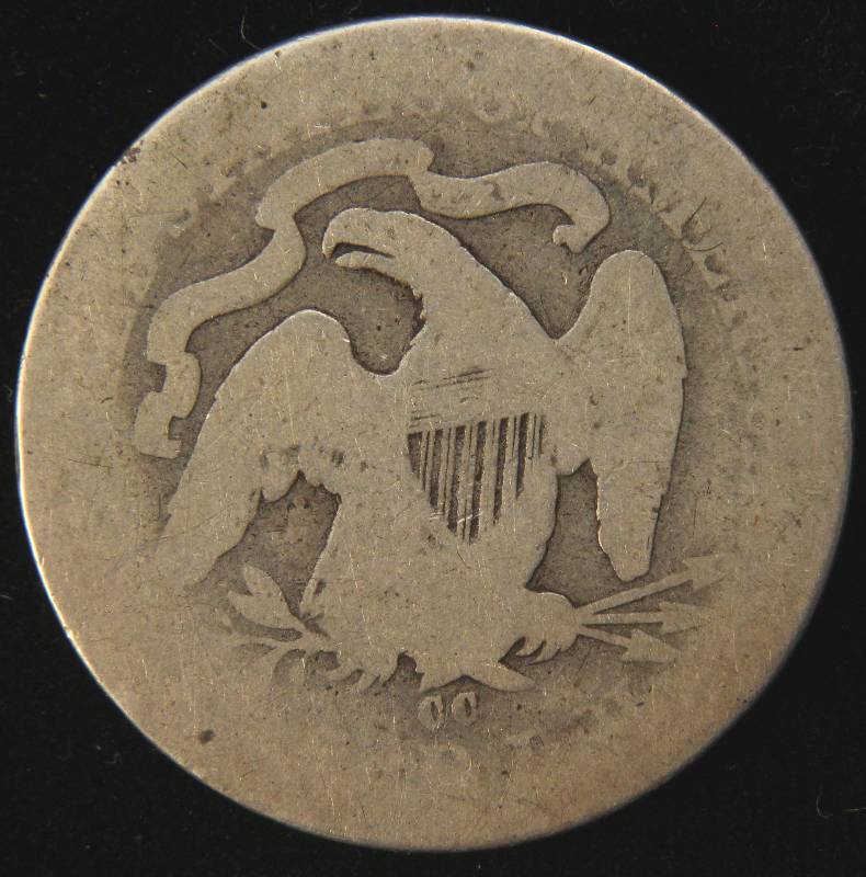 lot 36 image: 1876-CC CARSON CITY SEATED LIBERTY QUARTER GOOD