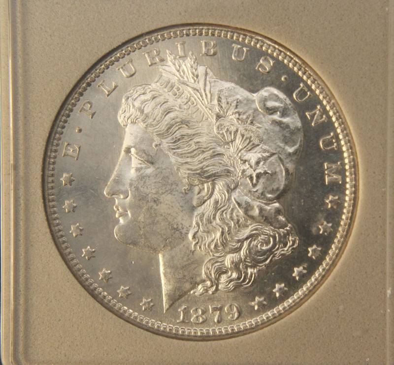 lot 42 image: 1879-S MORGAN SILVER DOLLAR MS66DMPL NCGS