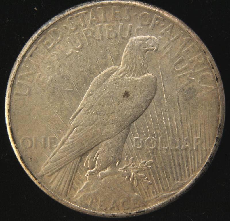 lot 44 image: 1926-S PEACE SILVER DOLLAR VF