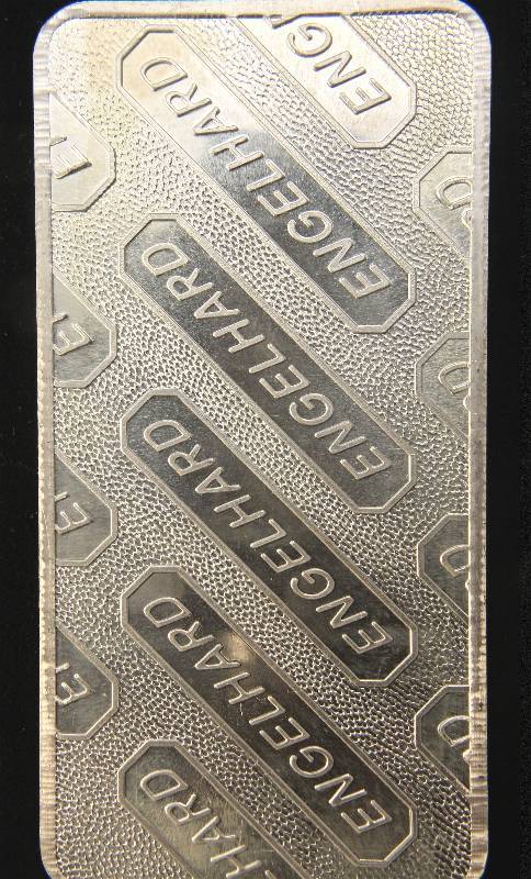 lot 51 image: 10 TROY Oz. .999 FINE SILVER BAR ENGELHARD