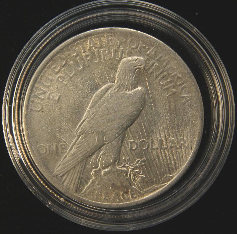 lot 54 image: 1922 PEACE SILVER DOLLAR XF IN AIRTITE