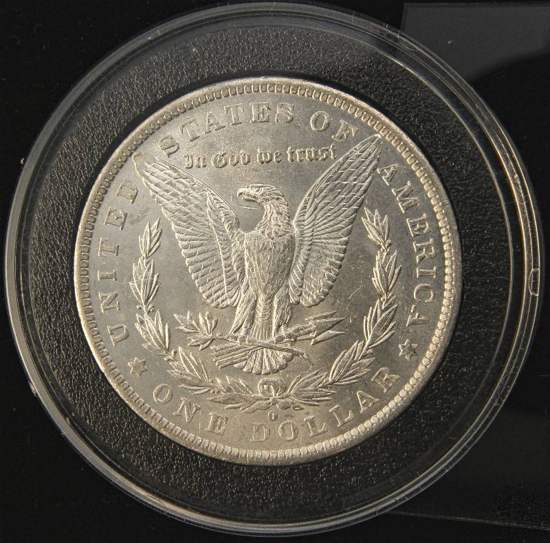 lot 55 image: 1883-O MORGAN SILVER DOLLAR UNC IN AIRTITE