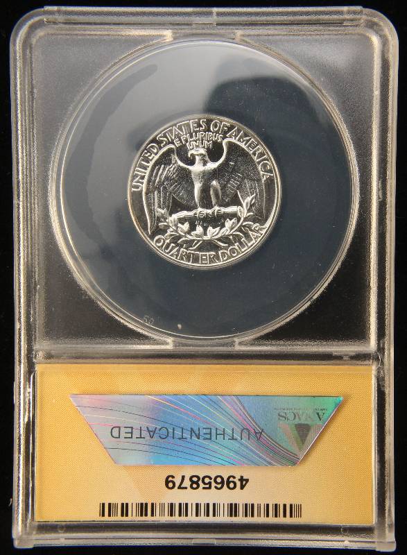 lot 84 image: 1959 PROOF WASHINGTON SILVER QUARTER PF67 ANACS