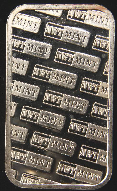 lot 86 image: 1 TROY OZ. .999 FINE SILVER BAR NWT MINT