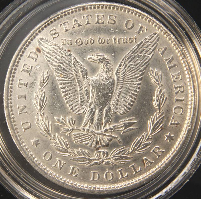 lot 101 image: 1898 MORGAN SILVER DOLLAR AU DETAILS CLEANED IN AIRTITE