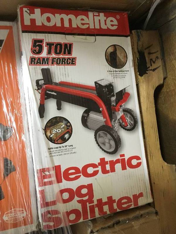 Homelite 5 Ton Ram Force Electric Log Splitter not used