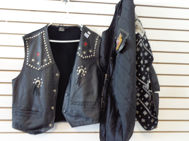 Mens Leather Vest and Jacket Liners