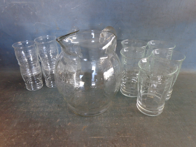 Pitcher and Glasses