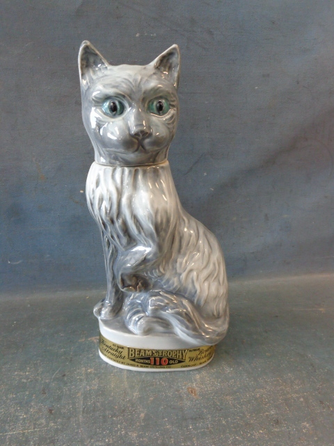 Vintage Cat Bourbon Whiskey Decanter