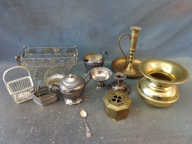 Silver Plate and Brass Decor