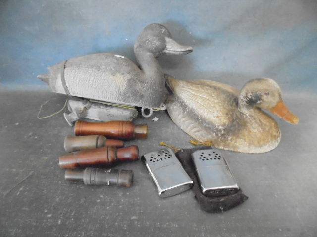 lot 17 image: Duck Calls and Decoys