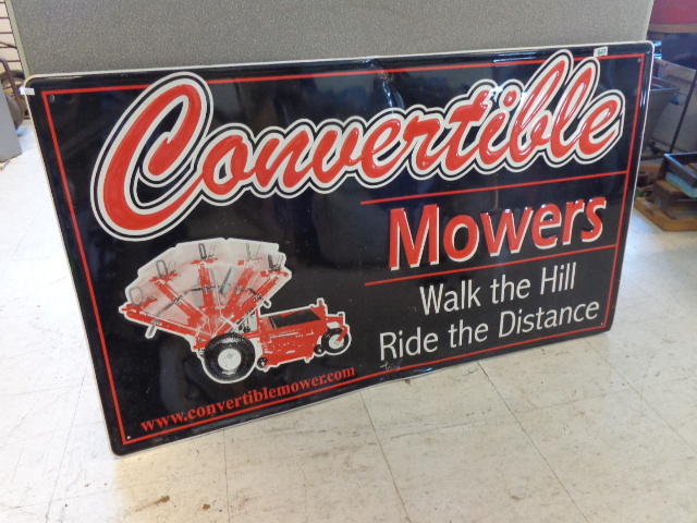 lot 60 image: Metal Advertisement Sign