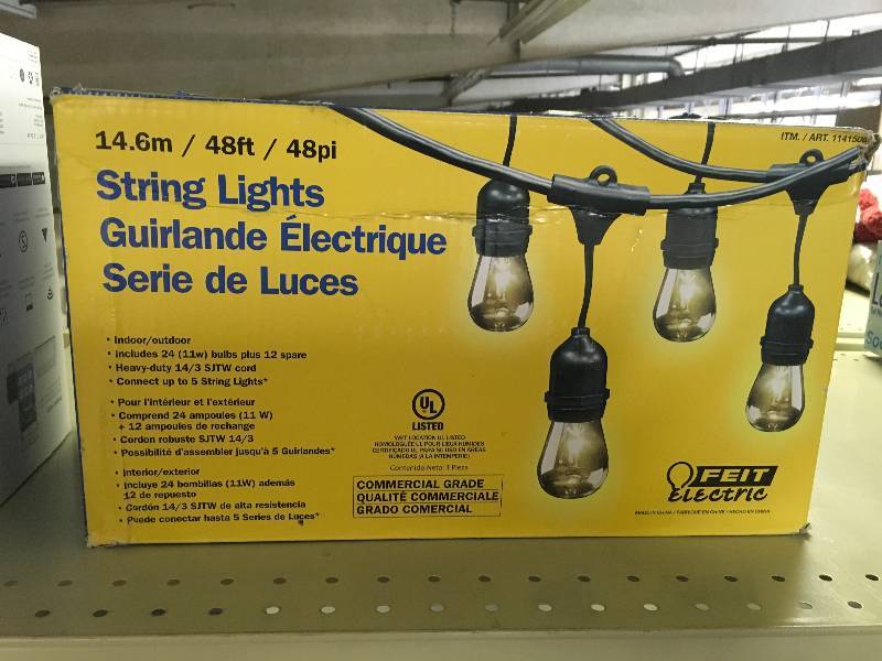 FEIT 48 String Lights, Retail $29.99