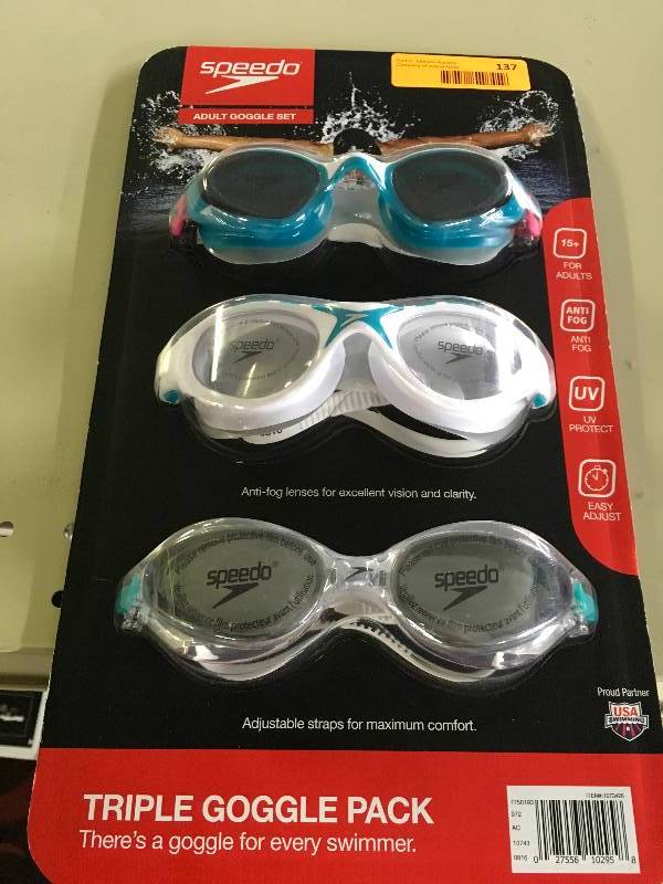 Speedo Adult Goggle Set, Retail $14.99