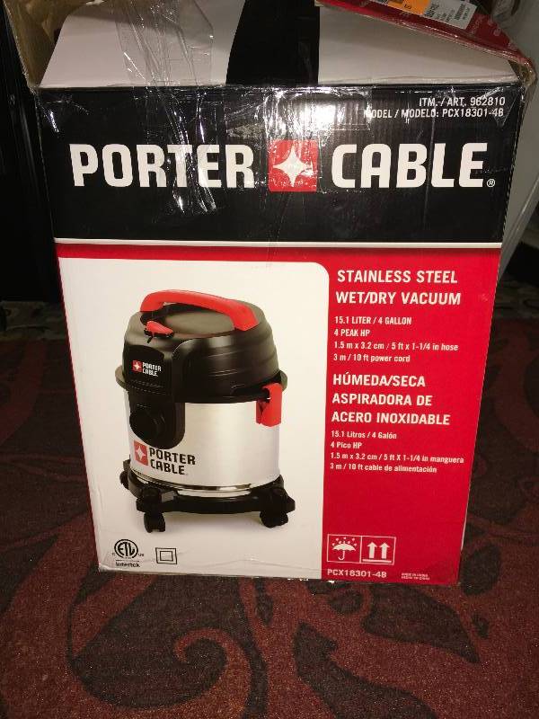 Porter Cable W D Vac, Retail $29.99