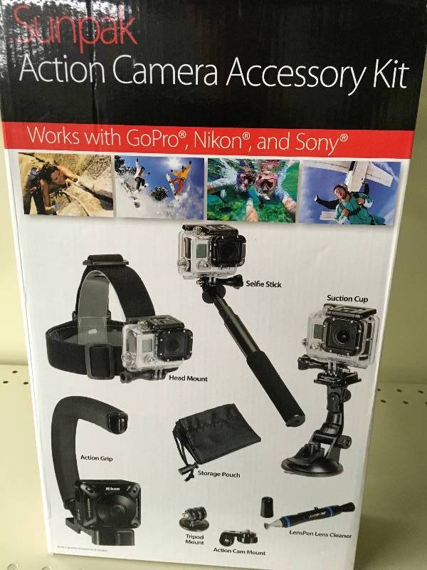 SUNPAK Action Camera Accessory Kit, Retail $14.99