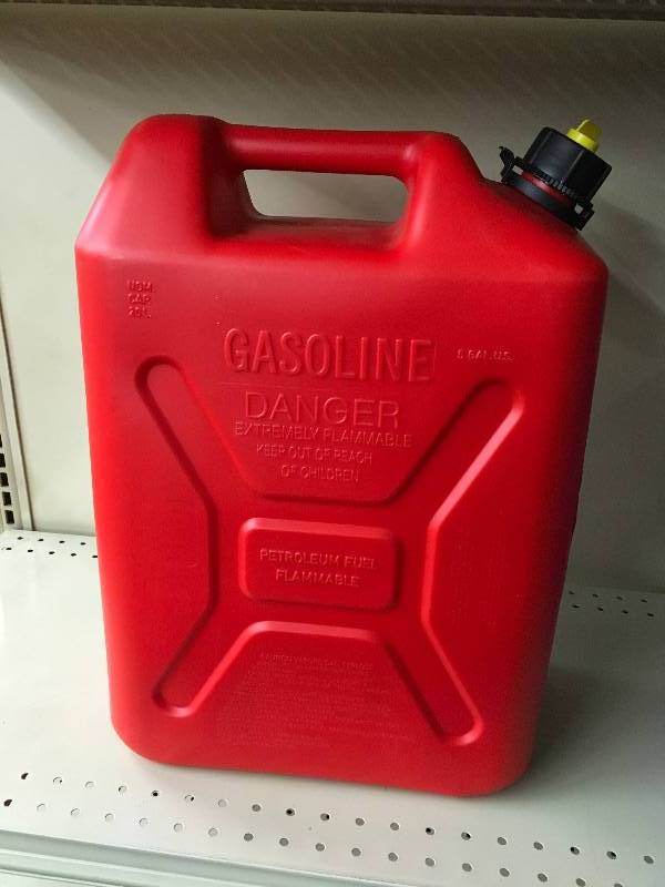Scepter 5.3 Gallon Gas Can, Retail $13.99