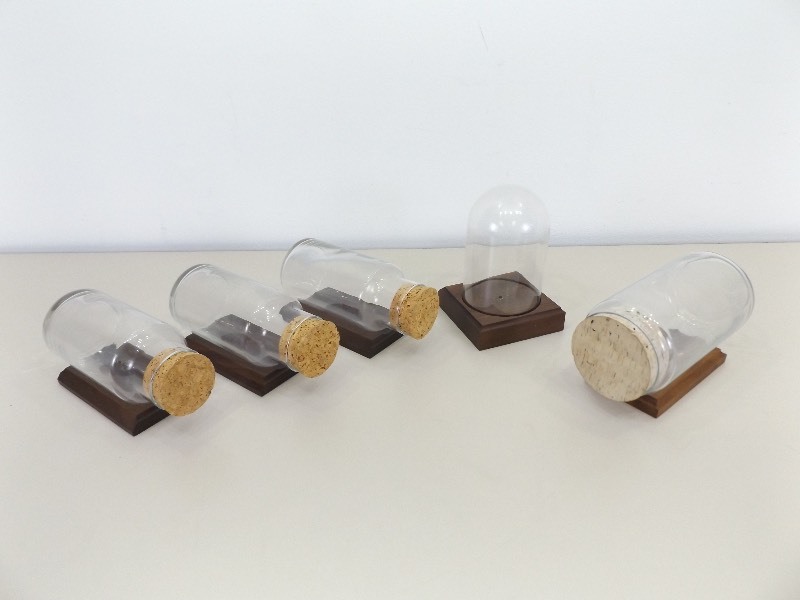 Lot of 5 Glass Displays