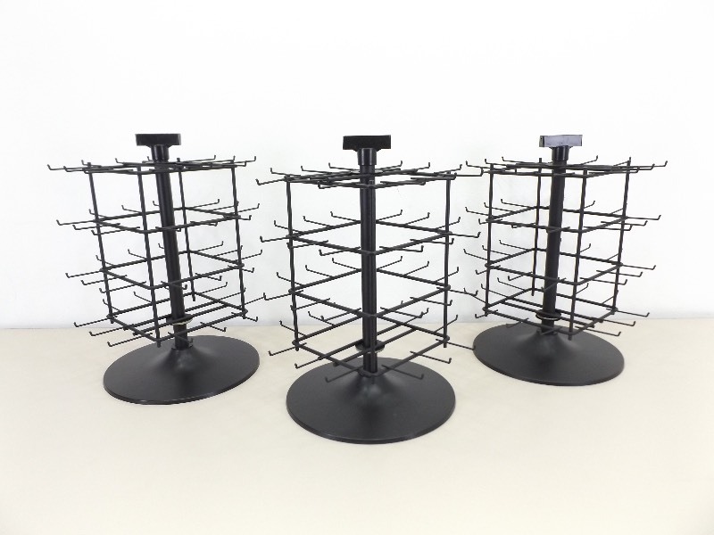 Lot of 3 NEW Round Swivel Counter Point of Purchase Displays