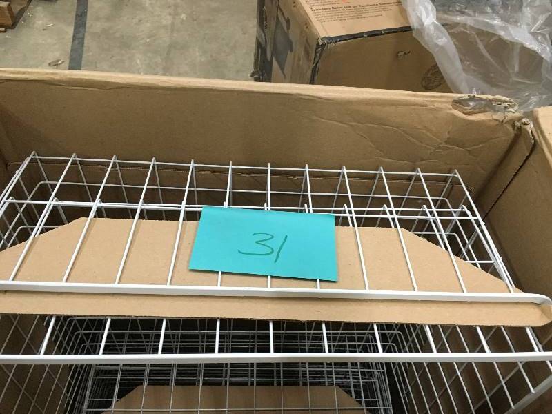 lot 31 image: ClosetMaid 41 in. H Drawer Kit with 5 Wire Baskets  open box not used