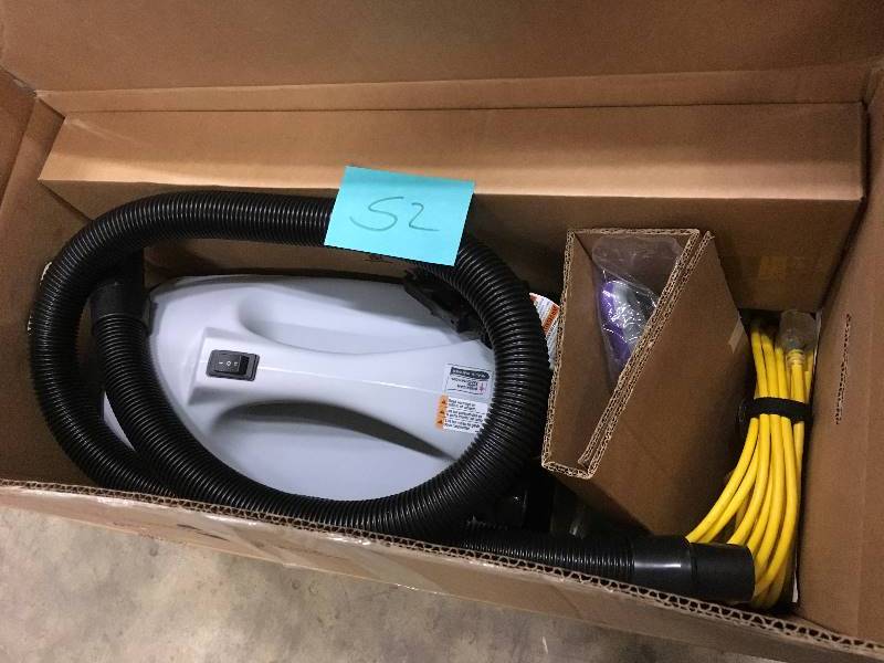 lot 52 image: QuietPro Vacuum Canister Hepa with 107100 Tool Kit  open box not used