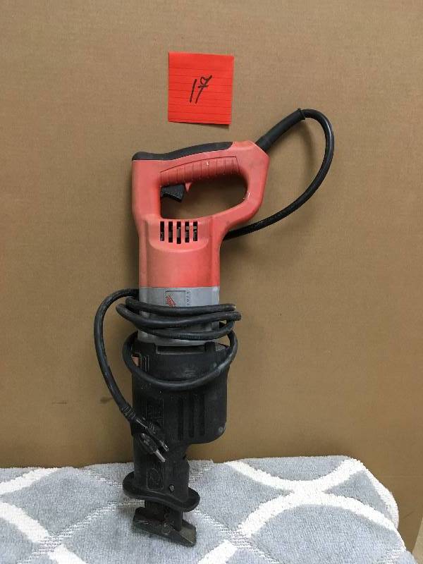 Milwaukee Sawzall in working conditions