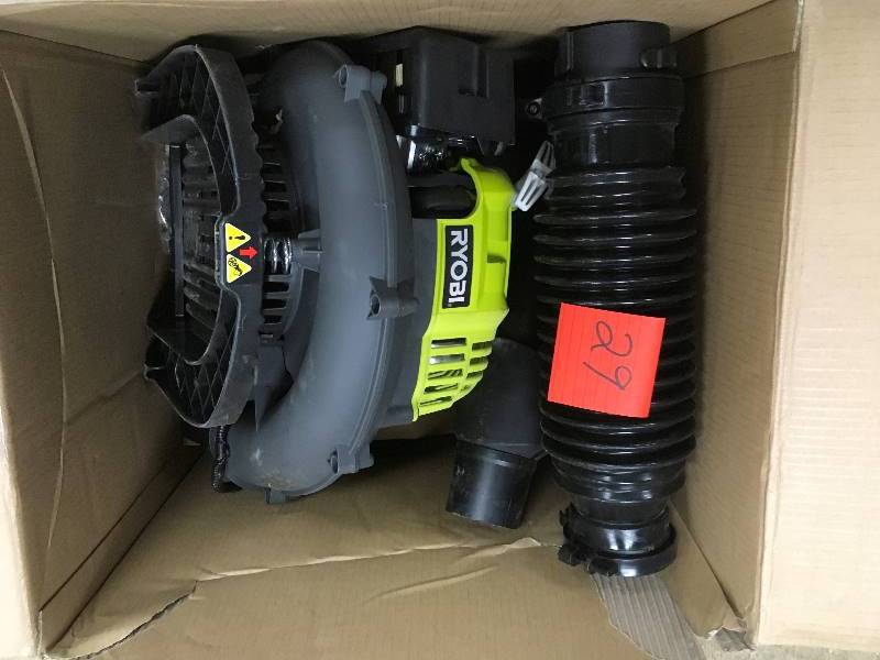 Ryobi 185 MPH 510 CFM 2 Cycle Gas Backpack Blower in working conditions