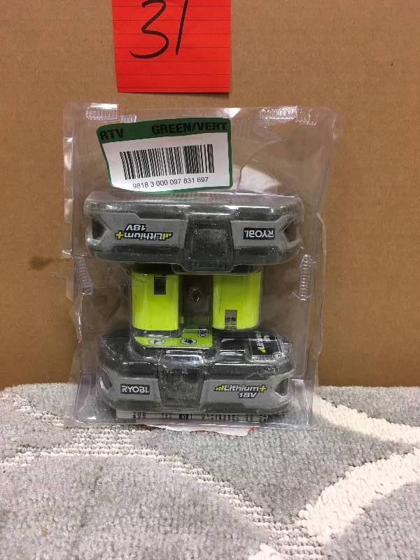 Ryobi 18 Volt Lithium-Ion 2 Pack Batteries not used