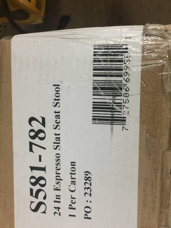 International Concepts Saddle 24 in. Espresso Bar Stool New