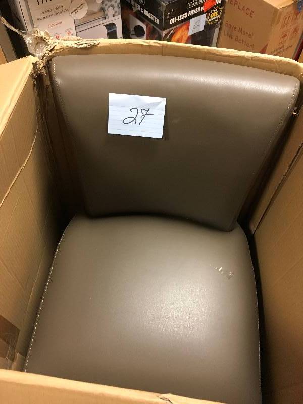 lot 27 image: Safavieh 25.9 Inch Seth Clay Counter Stool  open box not used