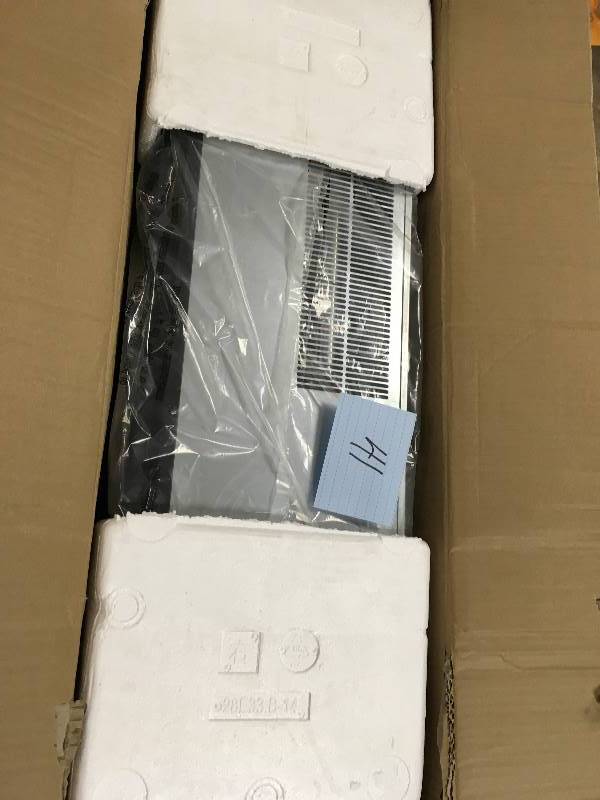 lot 41 image: 28.5 Embedded Fireplace Electric Insert Heater Glass View Log Flame Remote Home open box not used