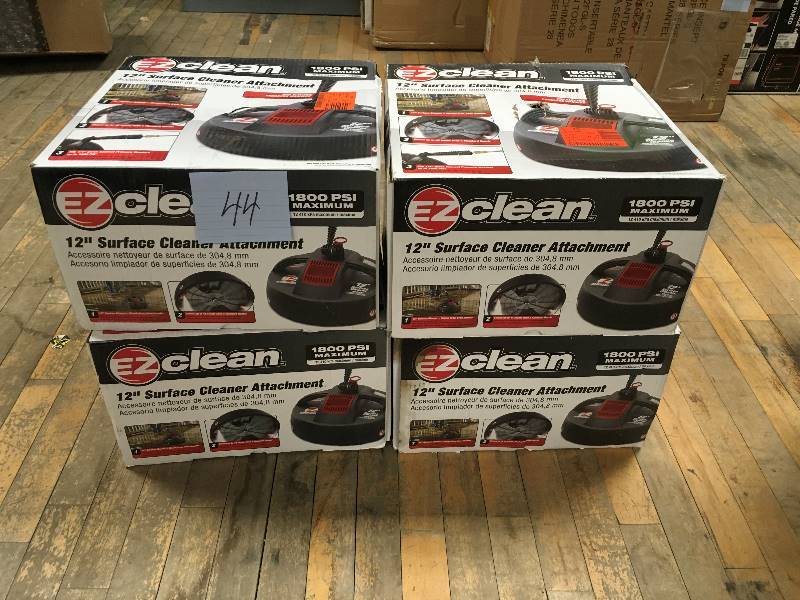 lot 44 image: Homelite 1,800 psi 12 in EZ Clean Surface Cleaner Attachment - Lot of 4 open box not used