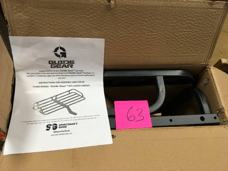 lot 63 image: Guide Gear ATV Cargo Carrier open box not used
