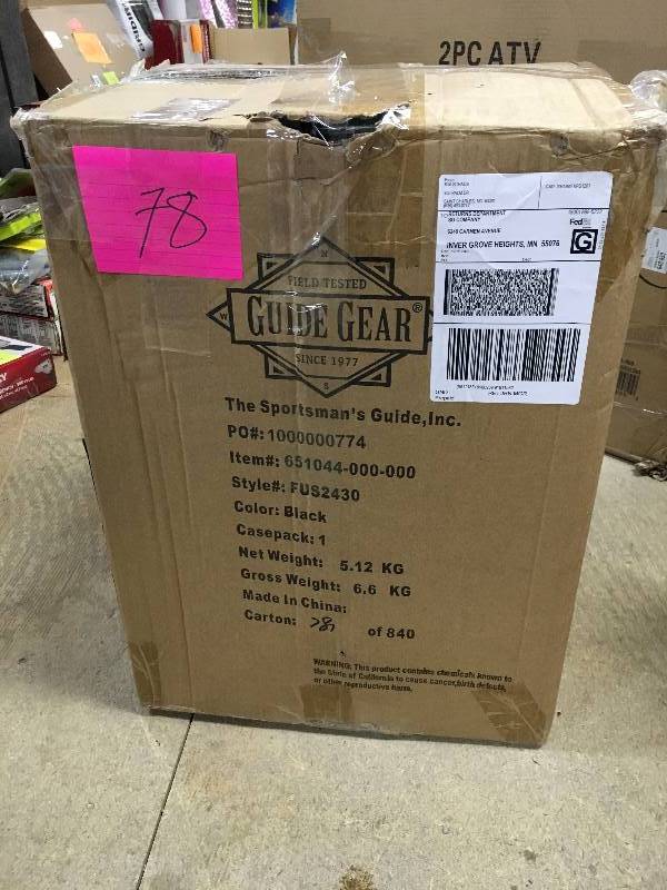lot 78 image: Guide Gear Blind Stool,  open box not used